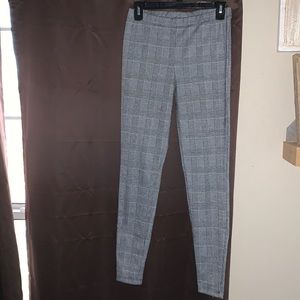 black and white checkered pants